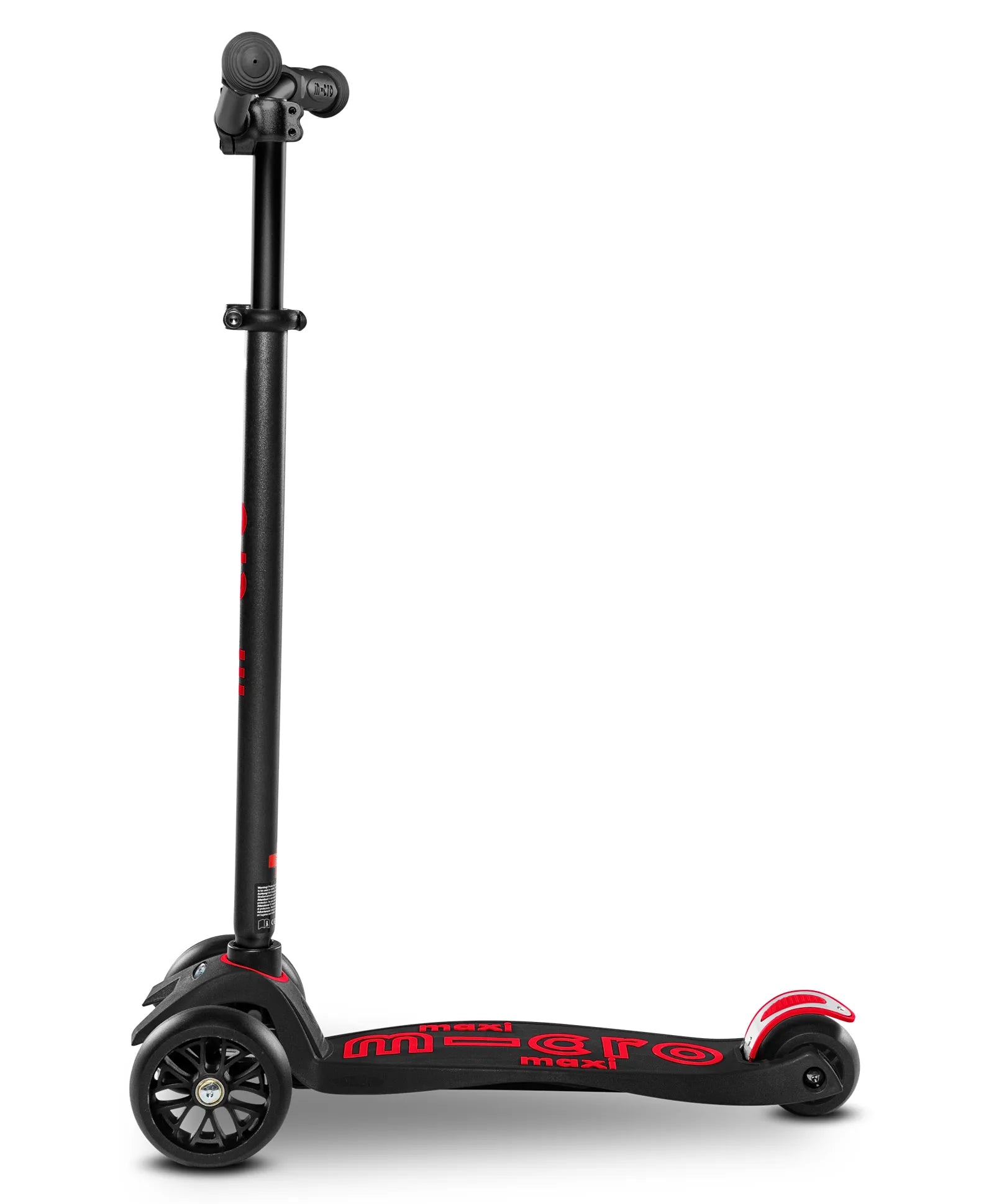 Micro Maxi Deluxe Pro Scooter - Black and Red - Laadlee