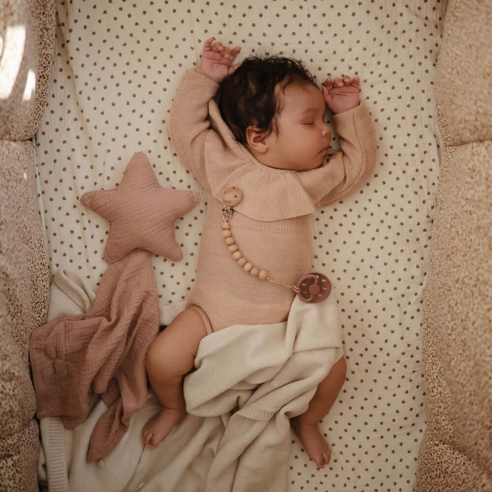 Mushie Lovey Blanket Star Natural - Laadlee