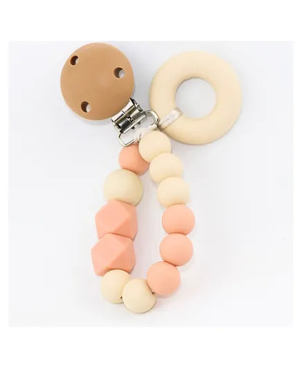 Desert Chomps Teething Clips - Peaches & Cream - Laadlee