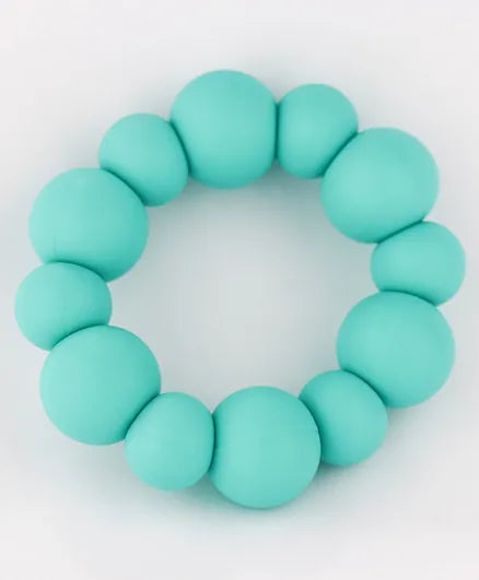 Desert Chomps Pastel Pop Teether - Aqua Sea - Laadlee