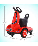 Pikkaboo Toddler Four-wheel Music & Light Electric Scooter - Red - Laadlee