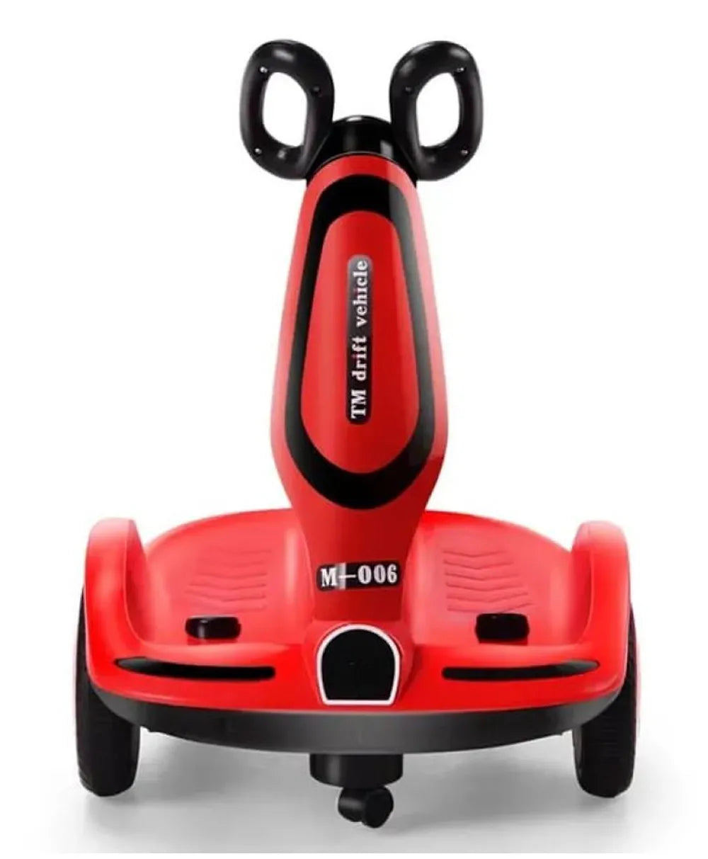 Pikkaboo Toddler Four-wheel Music & Light Electric Scooter - Red - Laadlee
