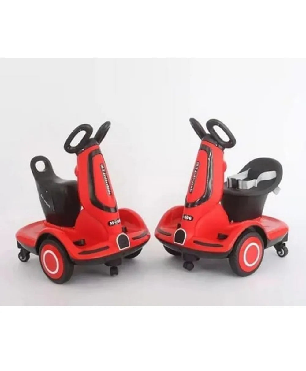 Pikkaboo Toddler Four-wheel Music & Light Electric Scooter - Red - Laadlee