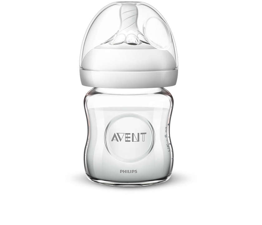 Philips Avent Natural Baby Feeding Bottle Glass 120ml - Laadlee