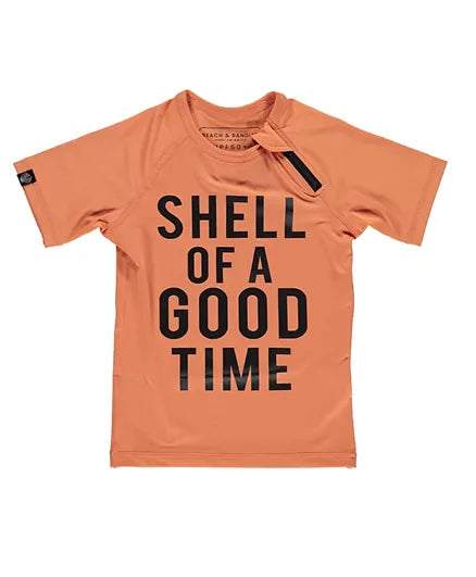 Beach & Bandits Shell Of A Good Time Baby Tee - Laadlee