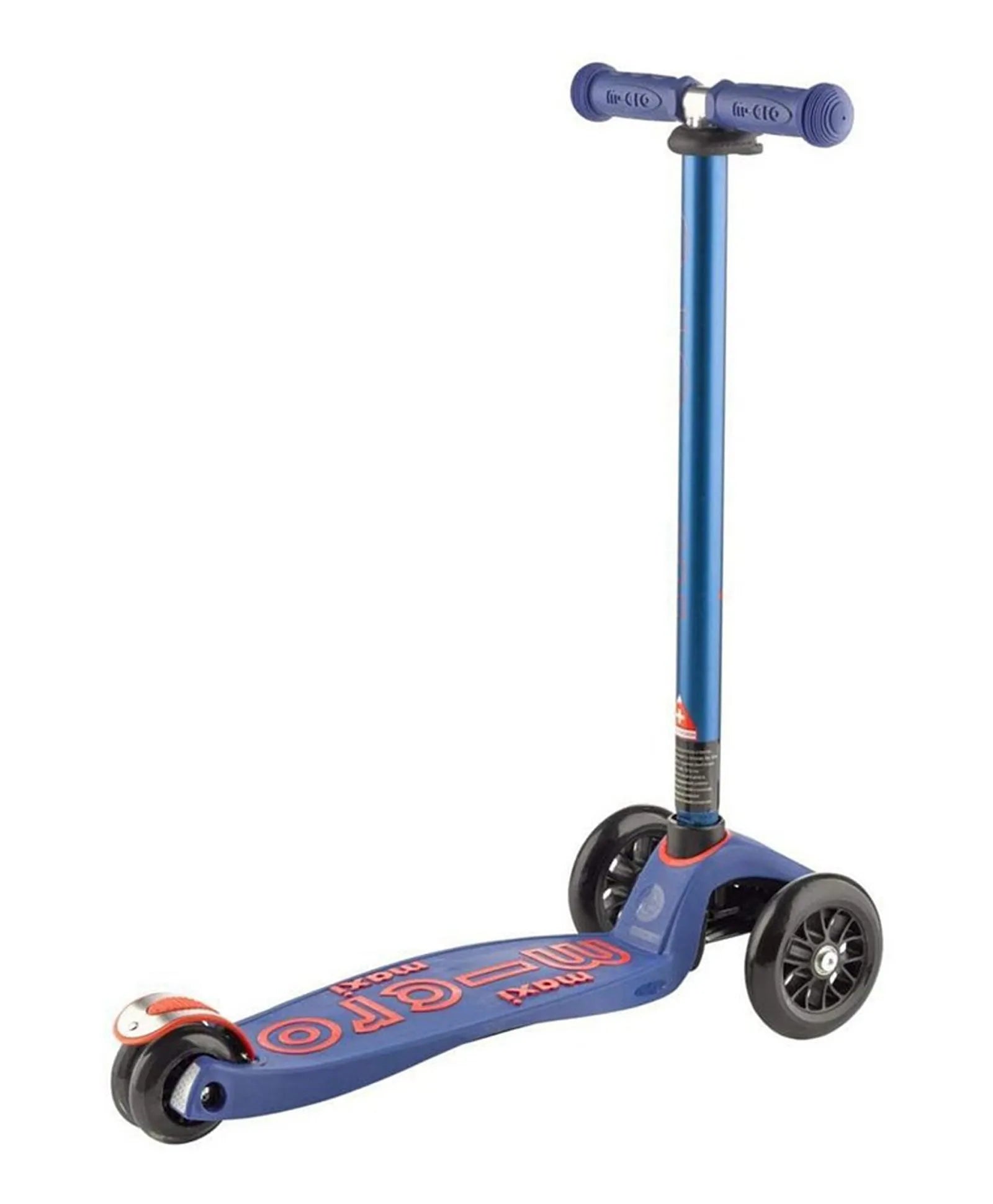 Micro Maxi Deluxe With T Bar Scooter - Blue - Laadlee