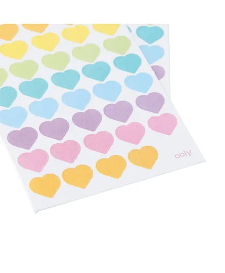 OOLY Stickiville Stickers - Skinny - Mini Hearts - Laadlee