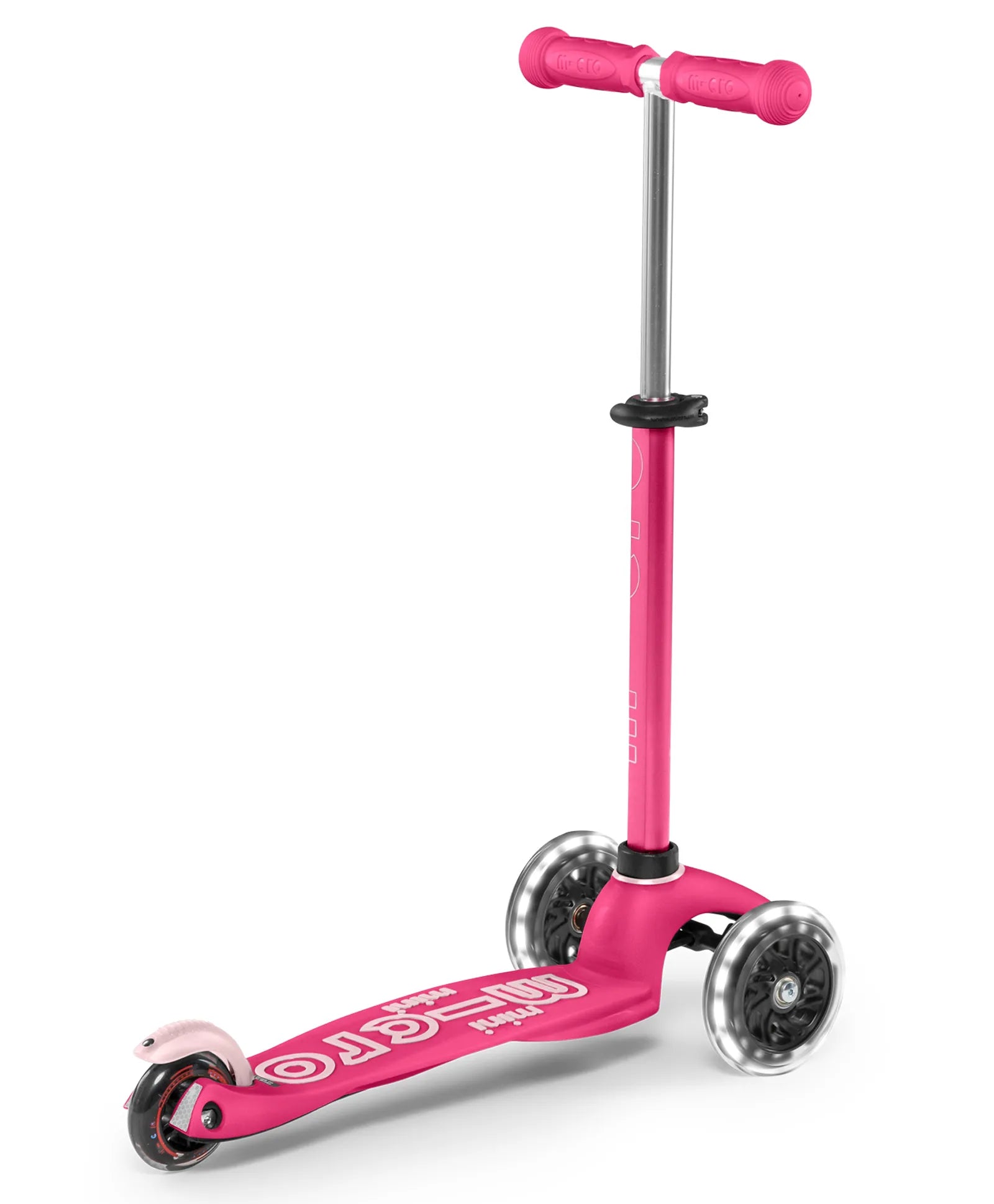 Micro Maxi Deluxe Scooter with LED Wheels - Pink - Laadlee