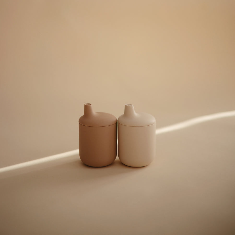 Mushie Silicone Sippy Cup Natural - Laadlee