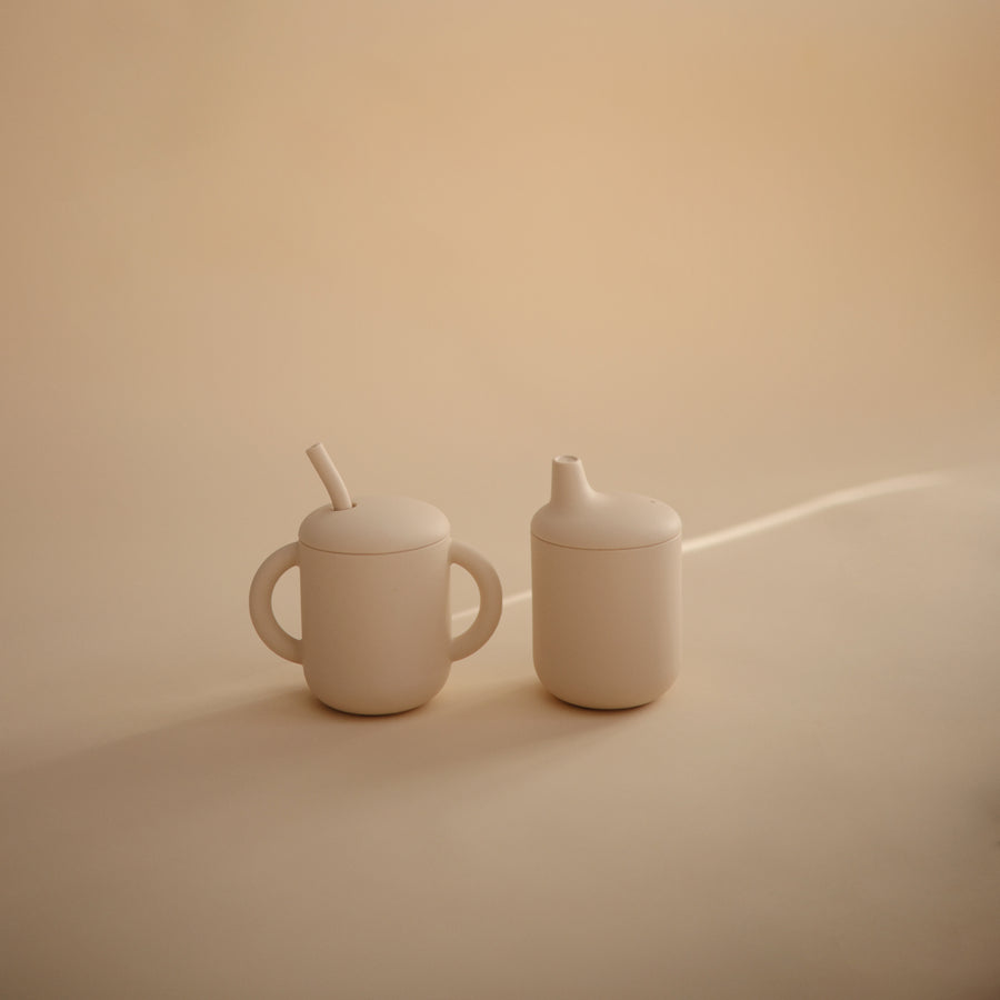 Mushie Silicone Sippy Cup Shifting Sand - Laadlee