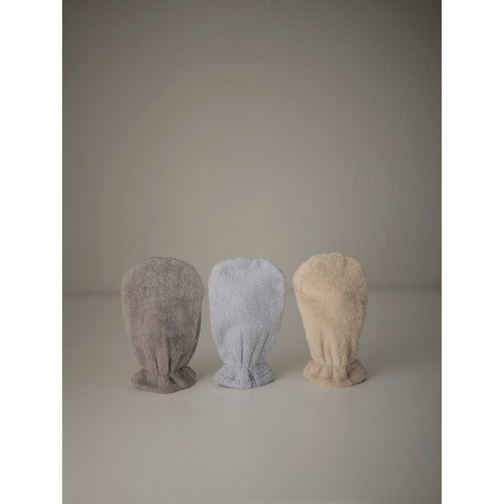 Mushie Bath Mitt 2-Pack Gray - Laadlee