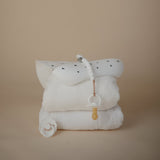 Mushie Crib Sheet Medium White - Laadlee