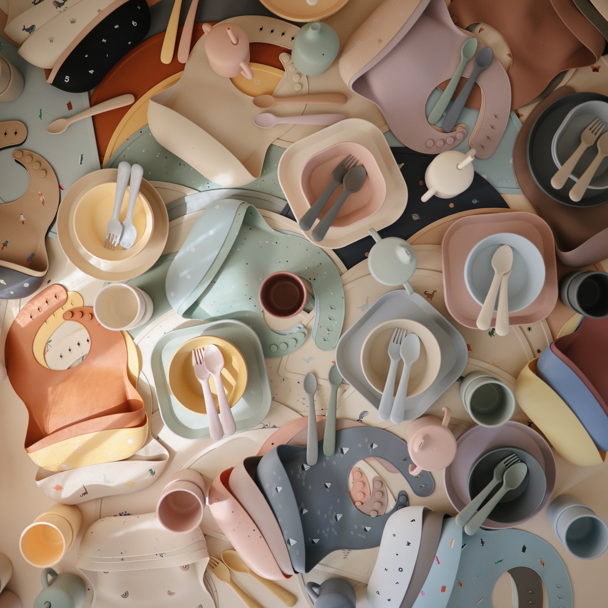 Mushie Fork & Spoon Caramel - Laadlee