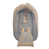 Forever Cute Newborn Bed with Pillow - Blue - Laadlee