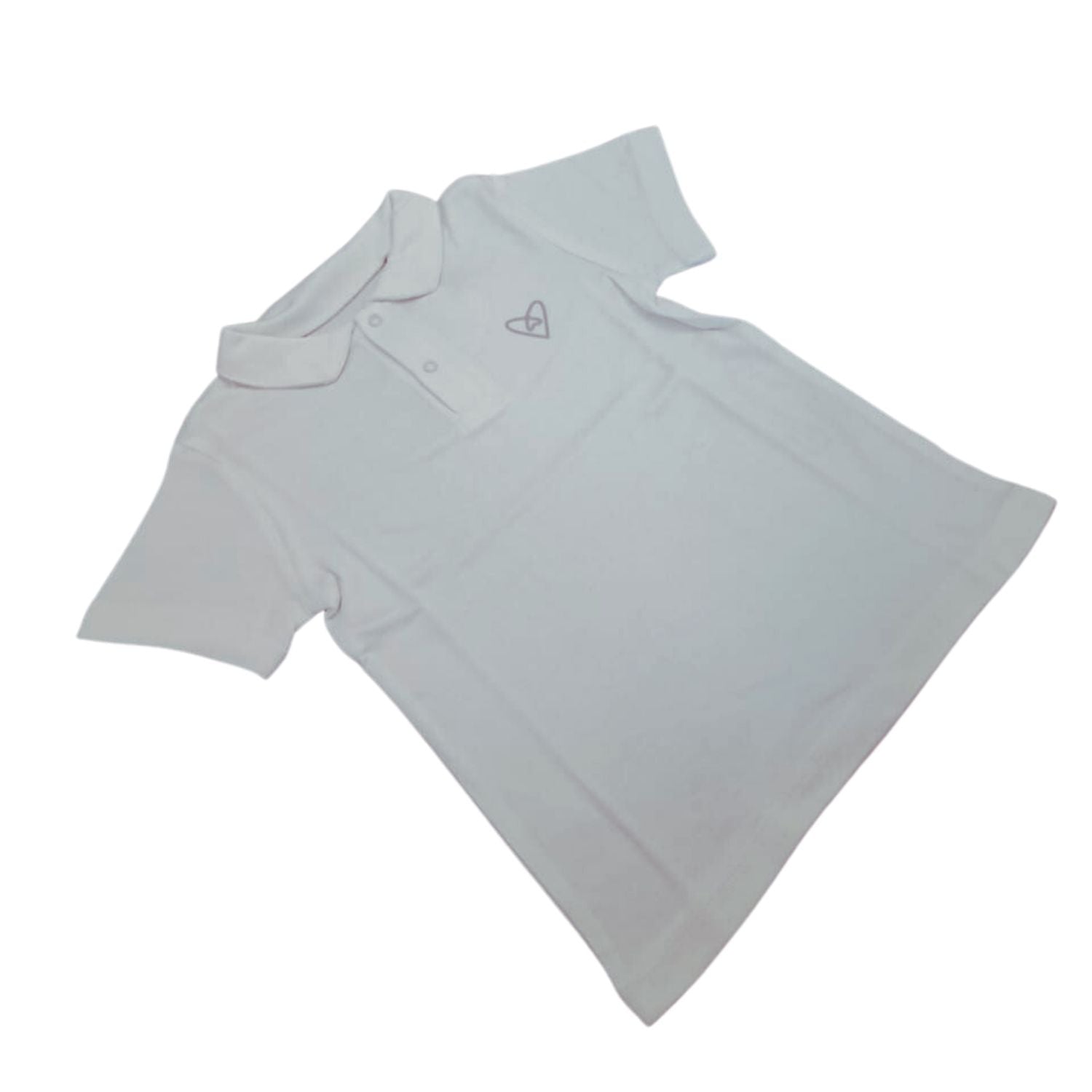 Forever Cute Polo T-shirt - White - Laadlee