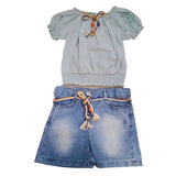 Forever Cute Shorts & Top - Denim - Laadlee