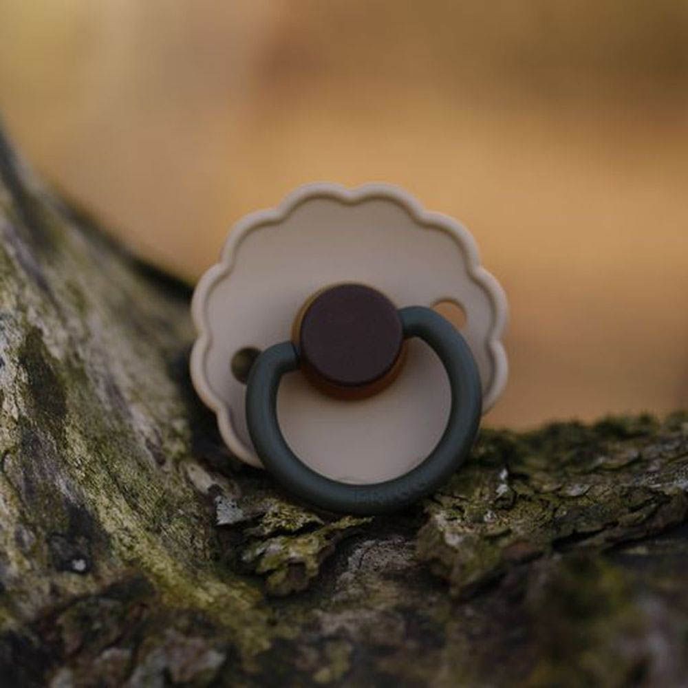 Frigg Daisy Silicone Baby Pacifier 0-6M, 1Pack, Acorn - Size 1 - Laadlee