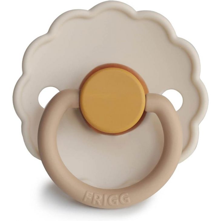 Frigg Daisy Latex Baby Pacifier 0-6M, 1Pack, Chamomile - Size 1 - Laadlee