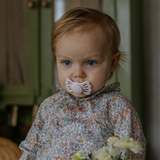 Frigg Lucky Symmetrical Silicone Baby Pacifier 0-6M, Baby Pink - Size 1 - Laadlee