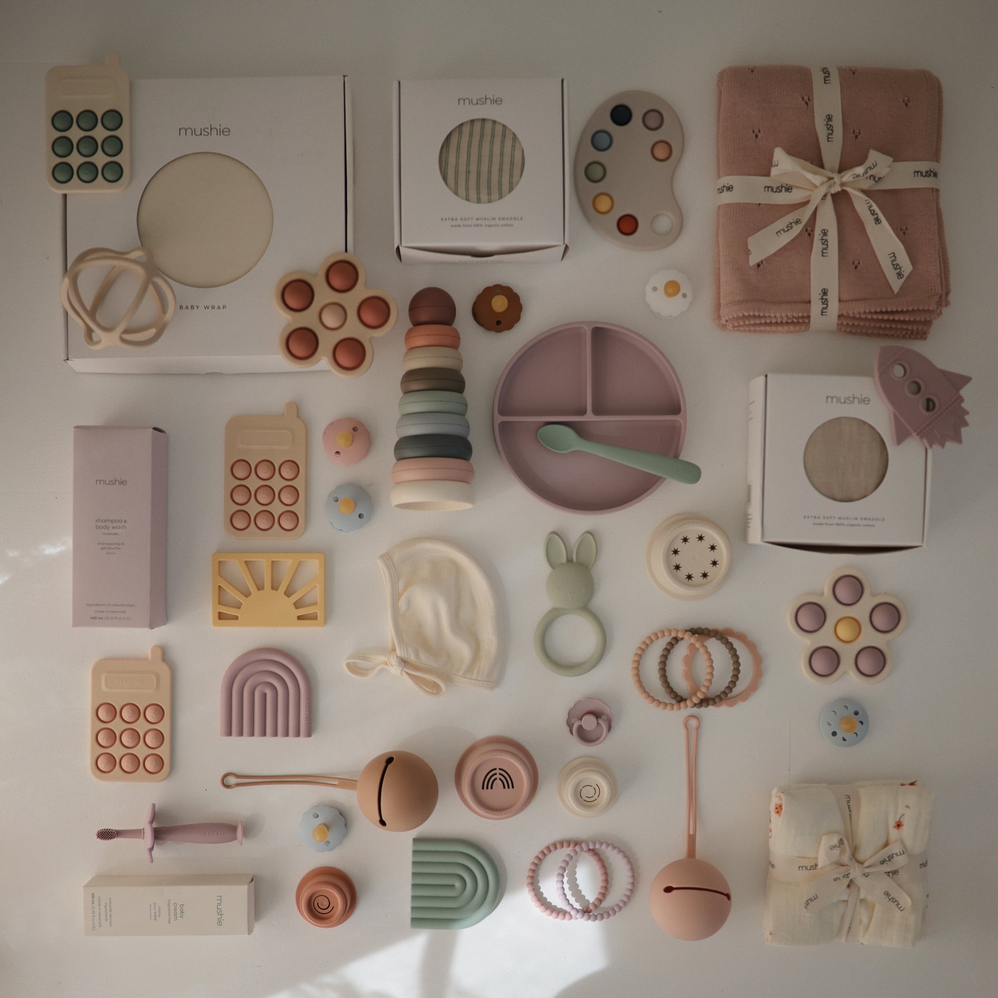 Mushie Teether Sun Muted Yellow - Laadlee