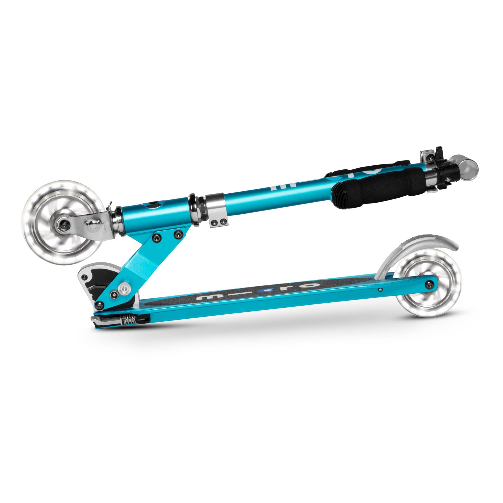 Micro Sprite Scooter with LED Wheels - Ocean Blue - Laadlee