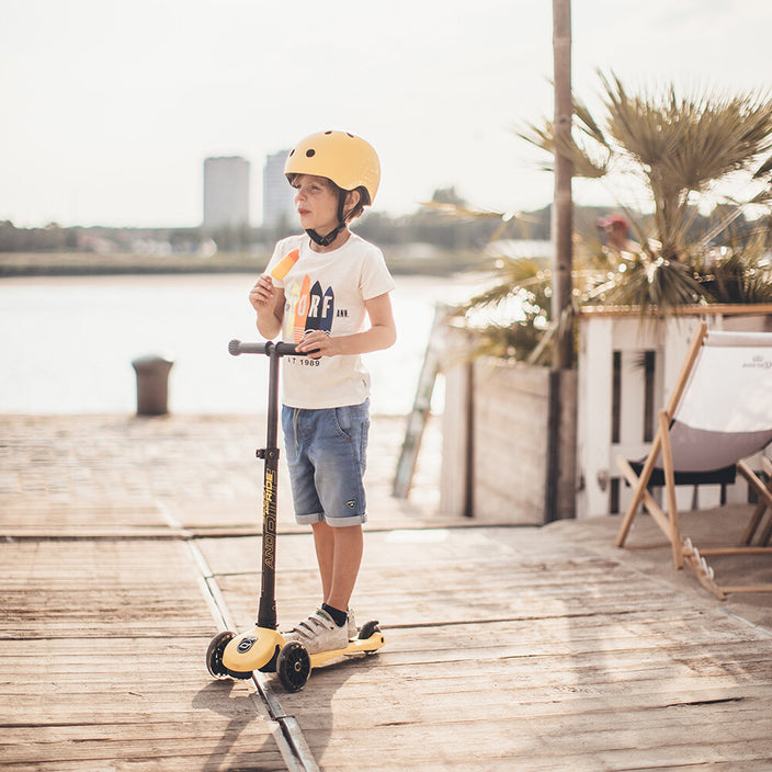 Scoot & Ride Kid Helmet S-M - Lemon - Laadlee
