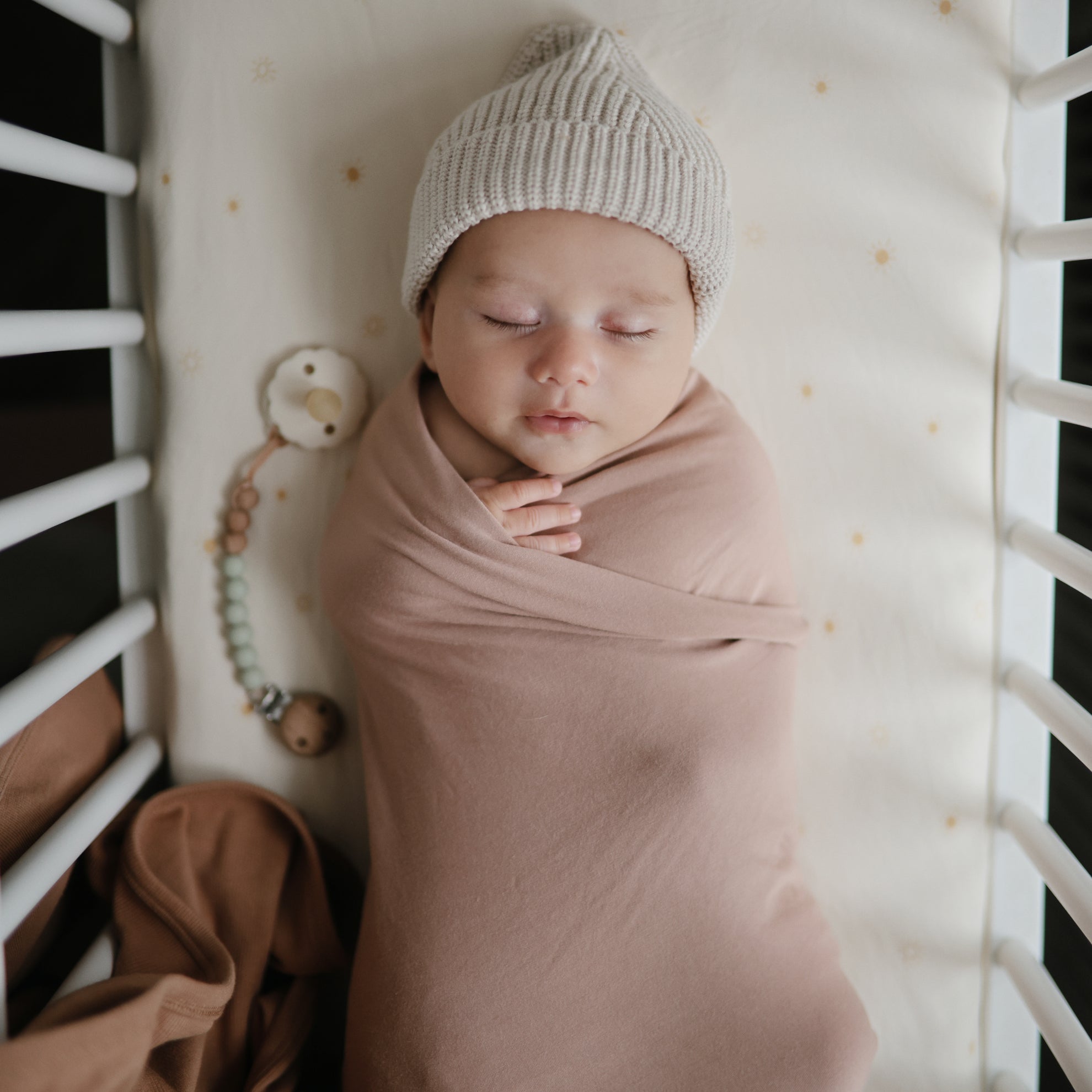 Mushie Pacifier Clips Eva Sage - Laadlee