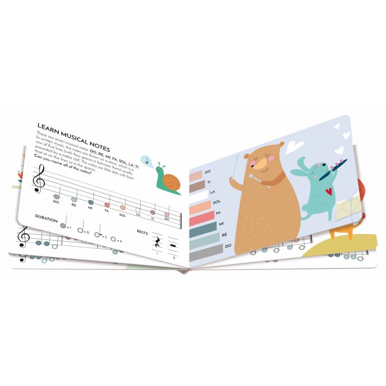 Sassi Book and Wooden Toys - Learn and Play The Xylophone - Laadlee