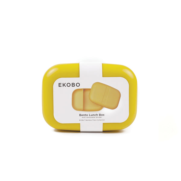 Ekobo - Go Rectangular Bento Lunch Box - Lemon - Laadlee