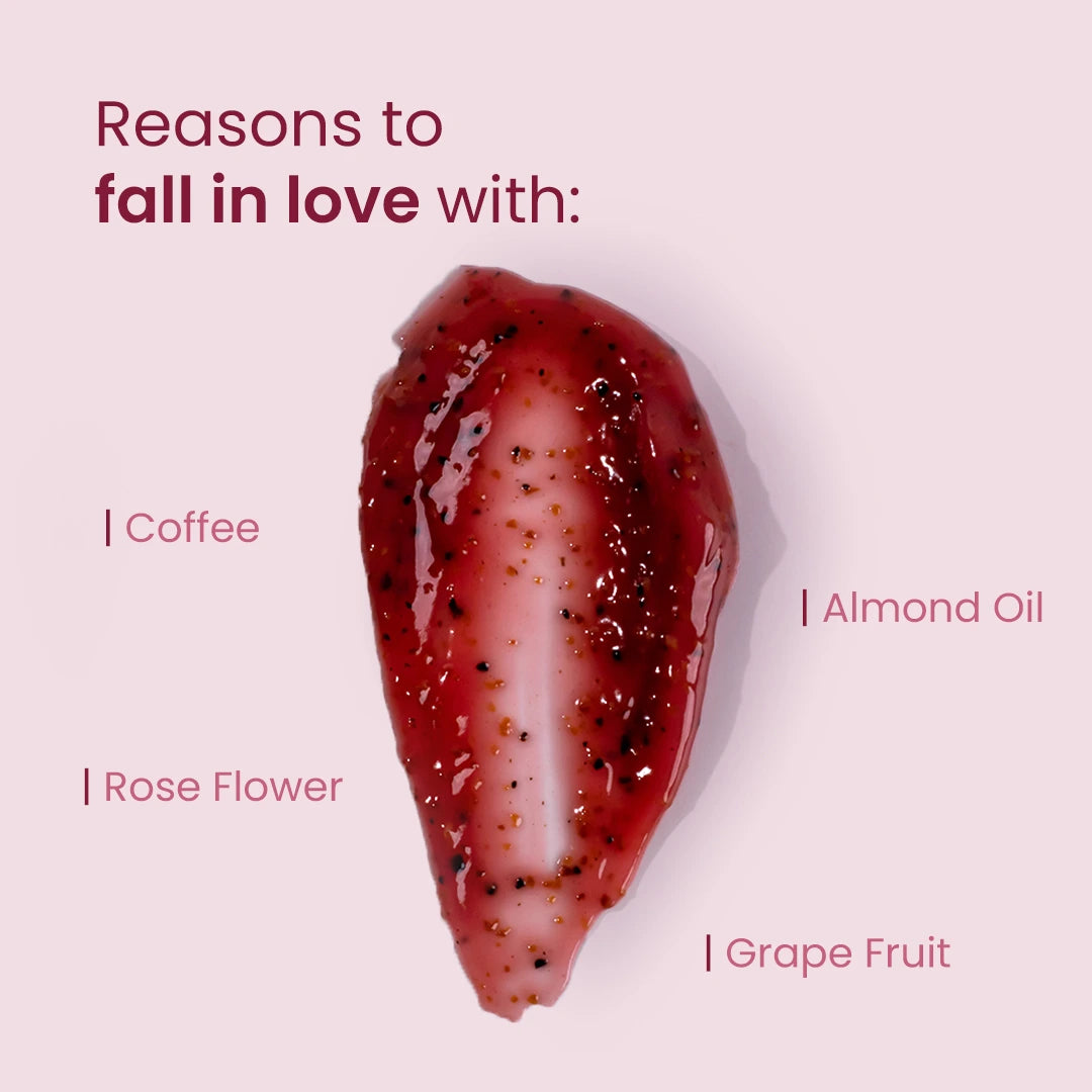 Mother Sparsh Rose & Beetroot Lip Scrub - 12ml - Laadlee