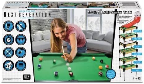 Ambassador - 10-In-1 Games Table - 36" (92cm) - Laadlee