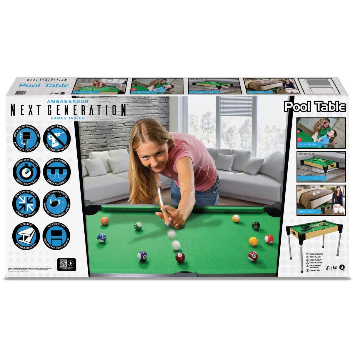 Ambassador - Pool Table - 36" (92cm) - Laadlee