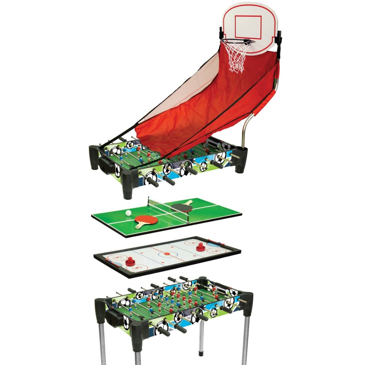 Ambassador - 4-In-1 Games Table - 36" (92cm) - Laadlee