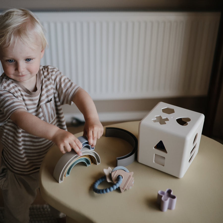 Mushie Stacking Rainbow Hillside - Laadlee