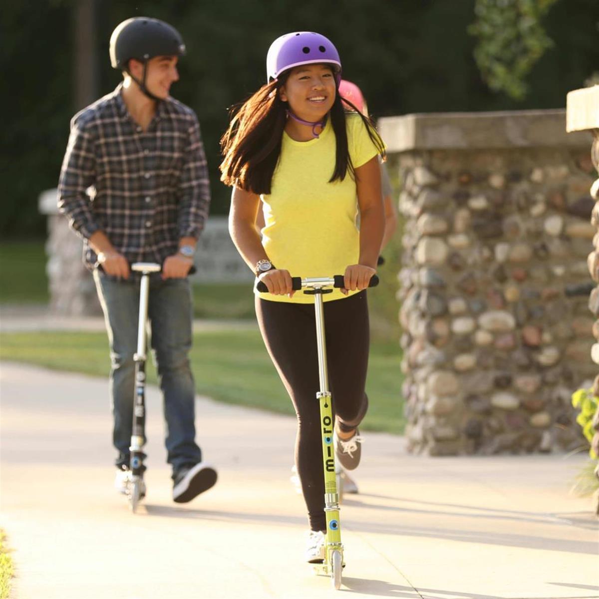 Micro Sprite Scooter with LED Wheels - Chartreuse - Laadlee