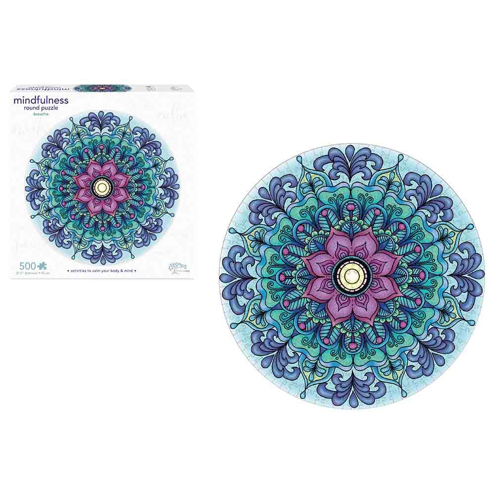 Ambassador - Mindful Living 1000 Pc. Mandala Puzzle – Breathe - Laadlee