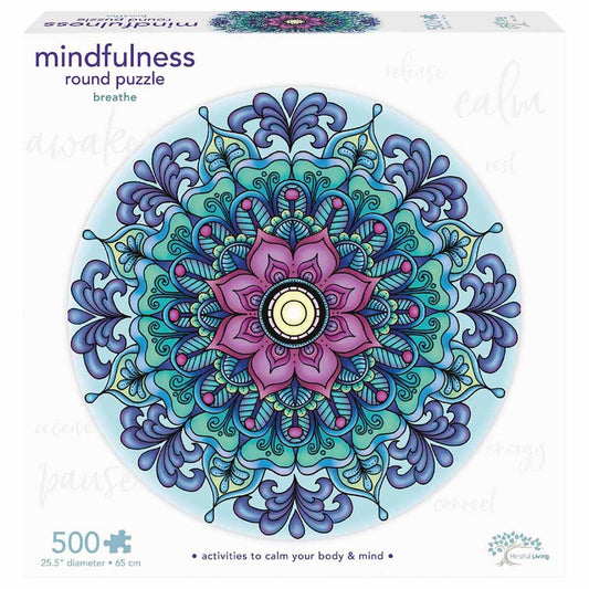 Ambassador - Mindful Living 1000 Pc. Mandala Puzzle – Breathe - Laadlee