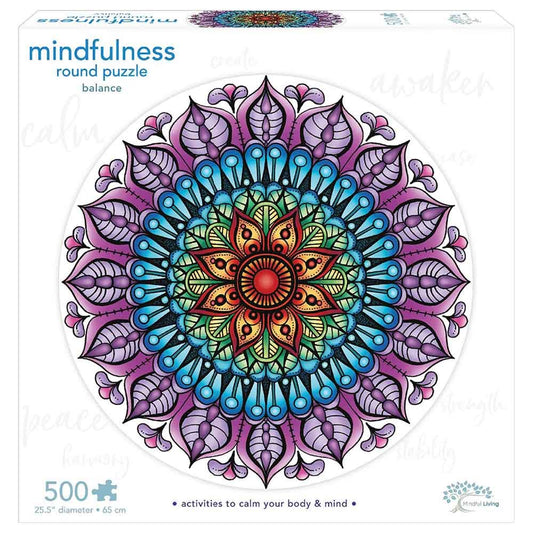 Ambassador - Mindful Living 1000 Pc. Mandala Puzzle – Balance - Laadlee