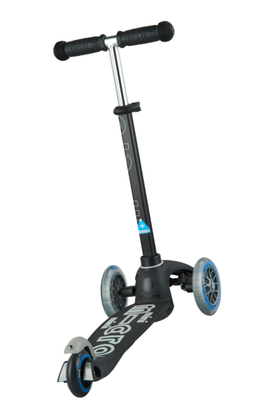 Micro Mini Deluxe Scooter - Black and Grey - Laadlee