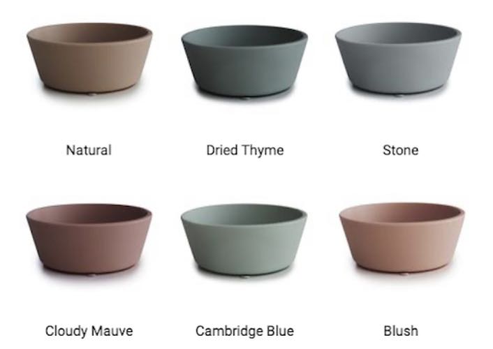 Mushie Silicone Bowl Dried Thyme - Laadlee