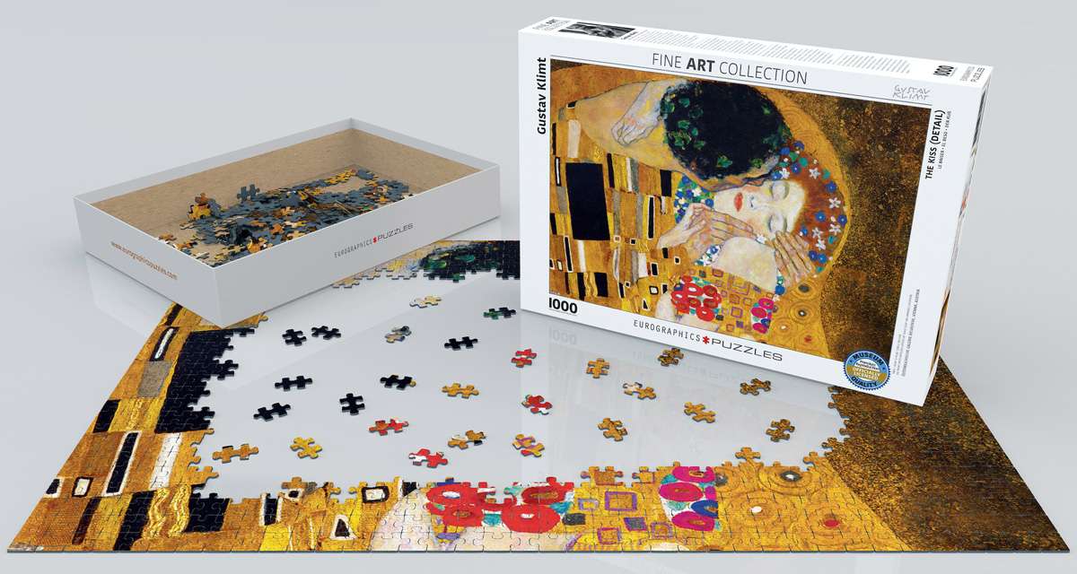 EuroGraphics The Kiss (Detail) By Gustav Klimt’S - 1000 Pieces Puzzle - Laadlee