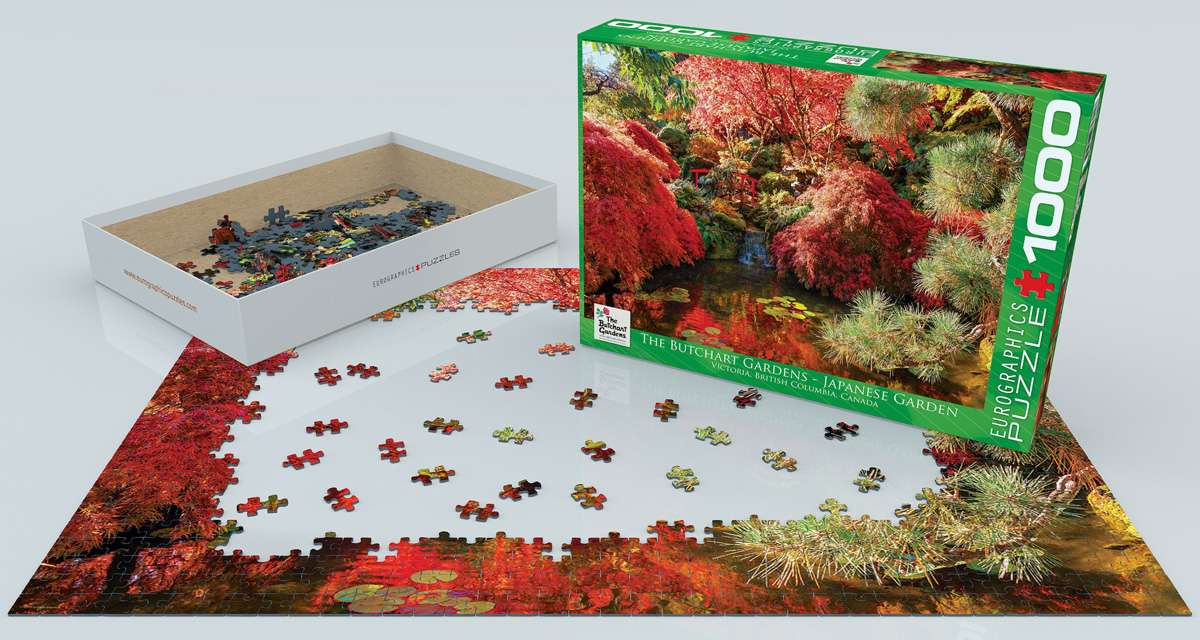 EuroGraphics The Butchart Gardens Japanese Garden 1000 Pieces Puzzle - Laadlee