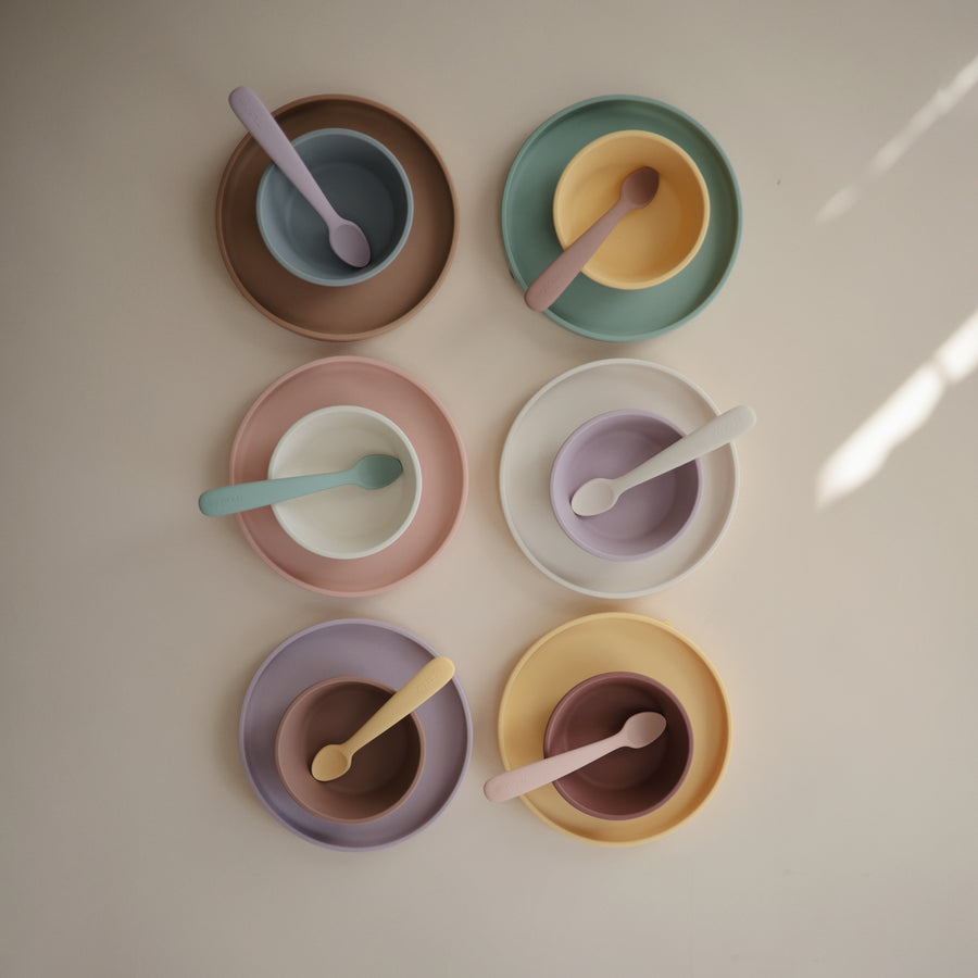 Mushie Silicone Bowl Pale Daffodil - Laadlee