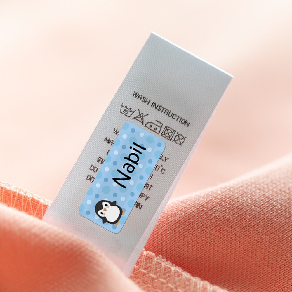 My Nametags Iron-ons - Penguin (Pack of 56) - Laadlee