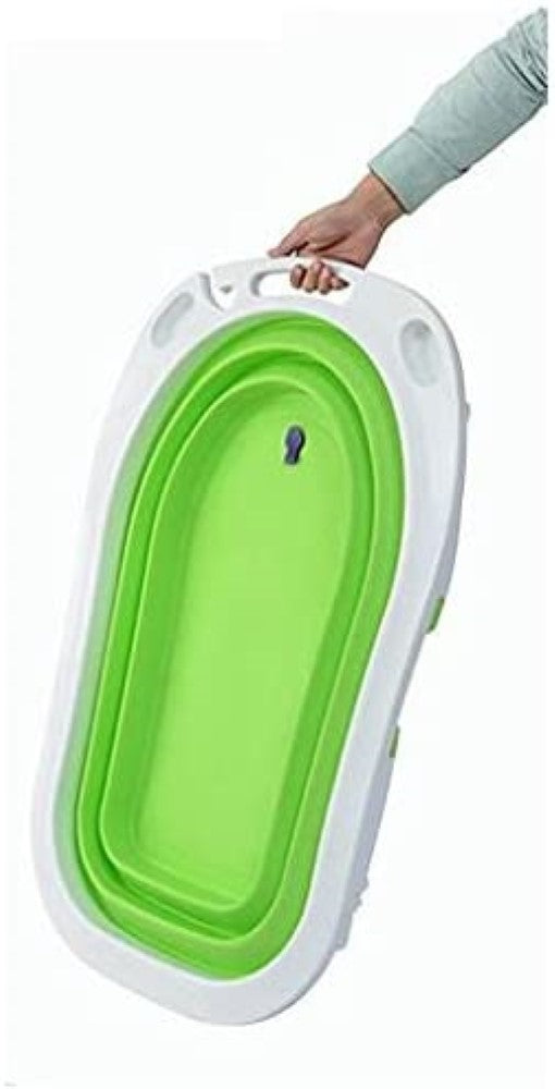 Pikkaboo Baby Foldable Portable Non-Slip Bath Tub - Green - Laadlee