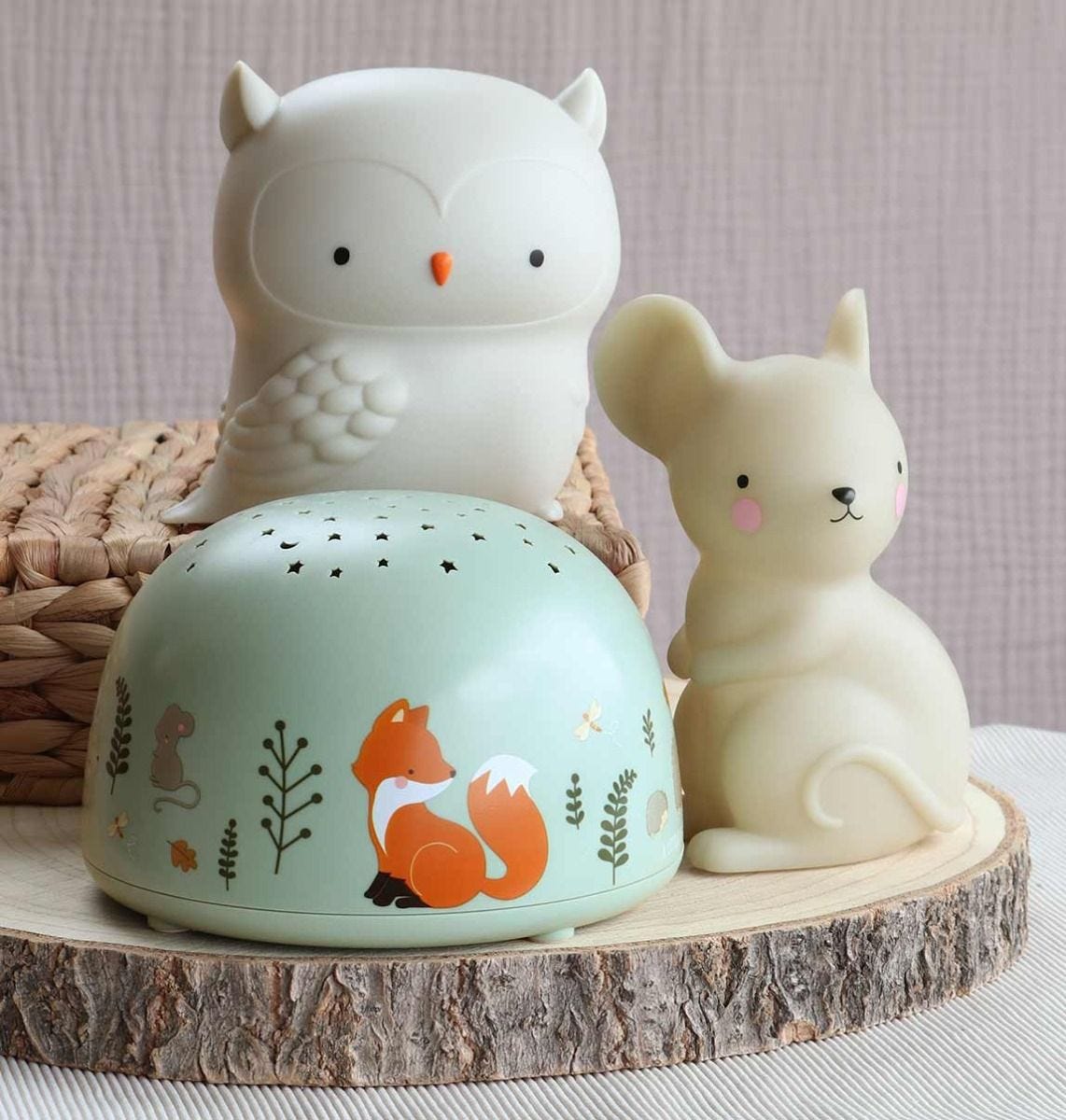 A Little Lovely Company Projector Light - Forest Friends - Laadlee