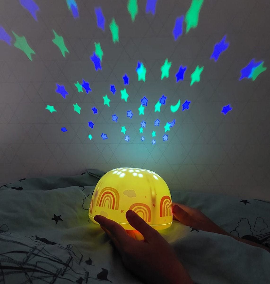 A Little Lovely Company Projector Light - Rainbows - Laadlee