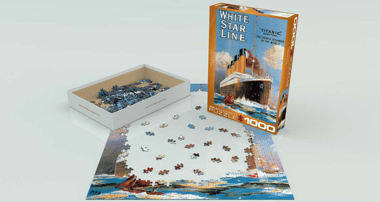 EuroGraphics Titanic - White Star Line 1000 Pieces Puzzle - Laadlee