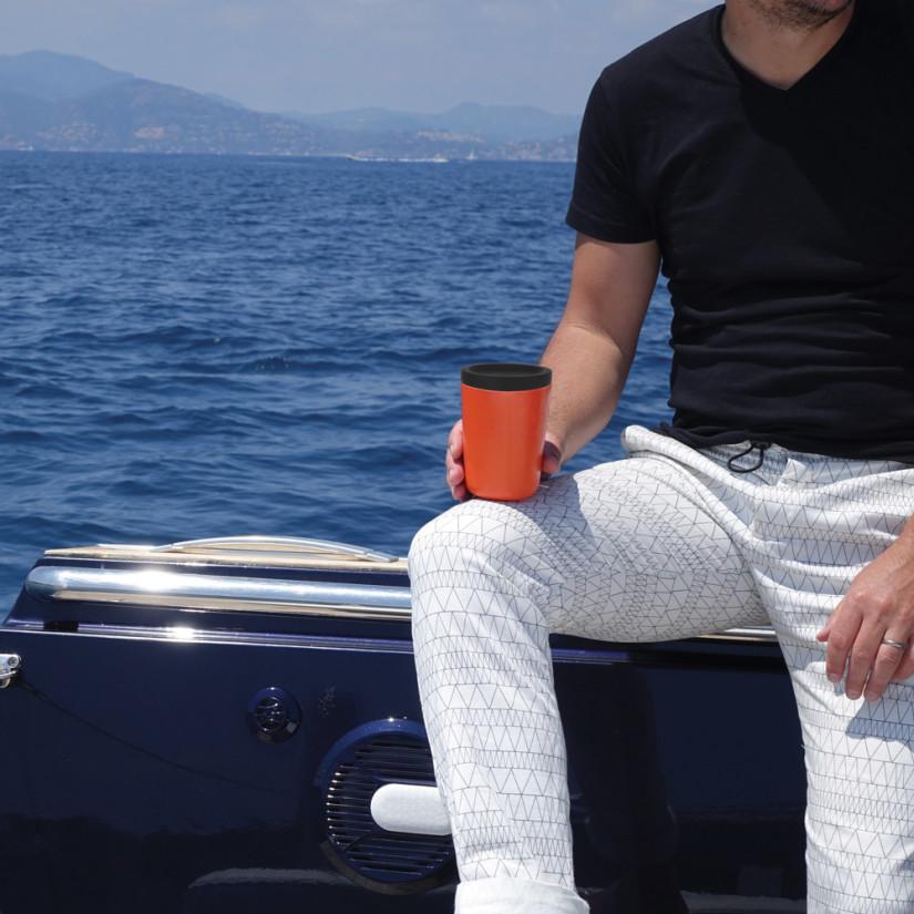 Ekobo - Go Reusable Coffee Cup 350 ml - Persimmon - Laadlee