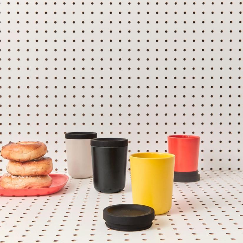 Ekobo - Go Reusable Coffee Cup 350 ml - Black - Laadlee